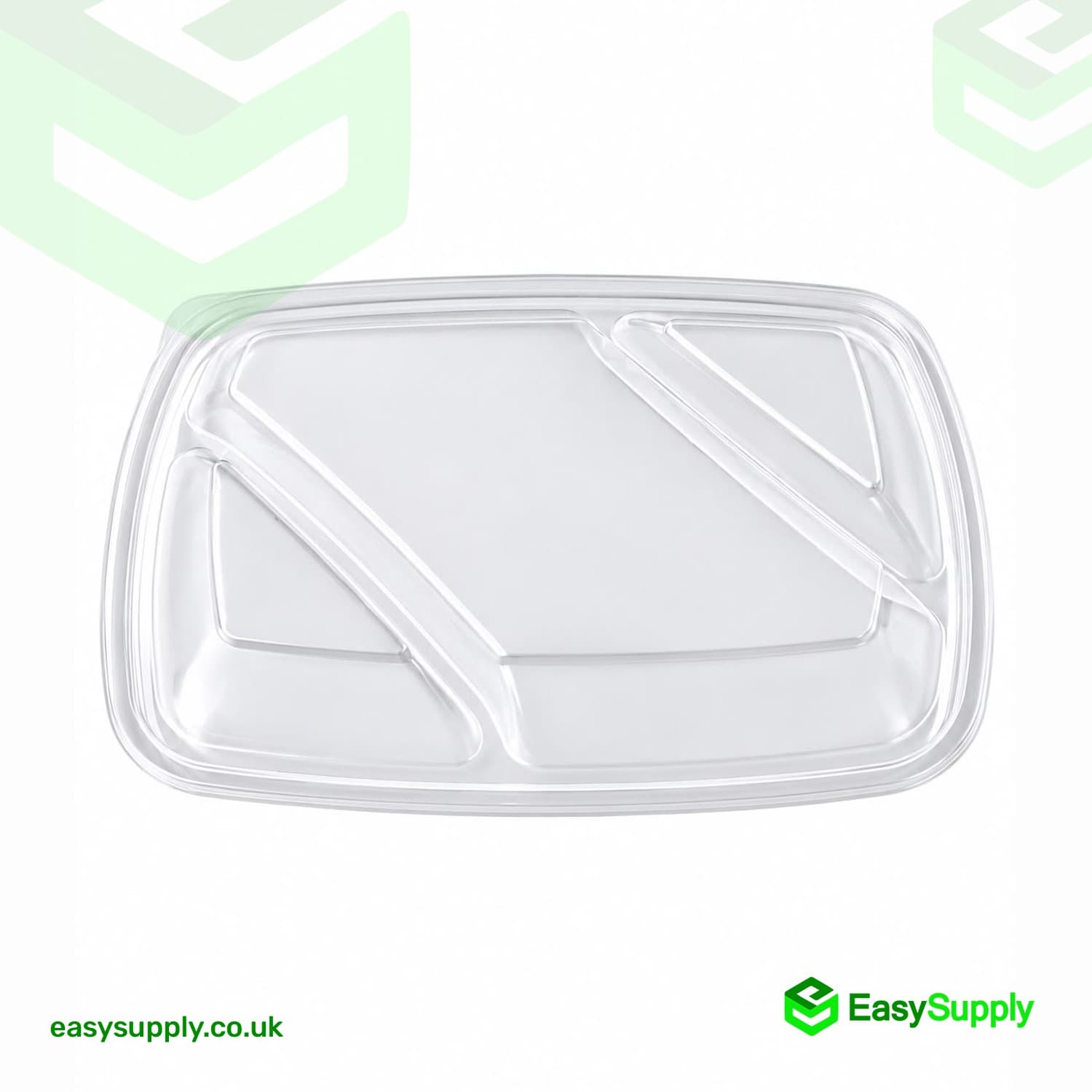 Sabert PP Lid for 3 Compartment Rectangular Container 20 x 28 cm