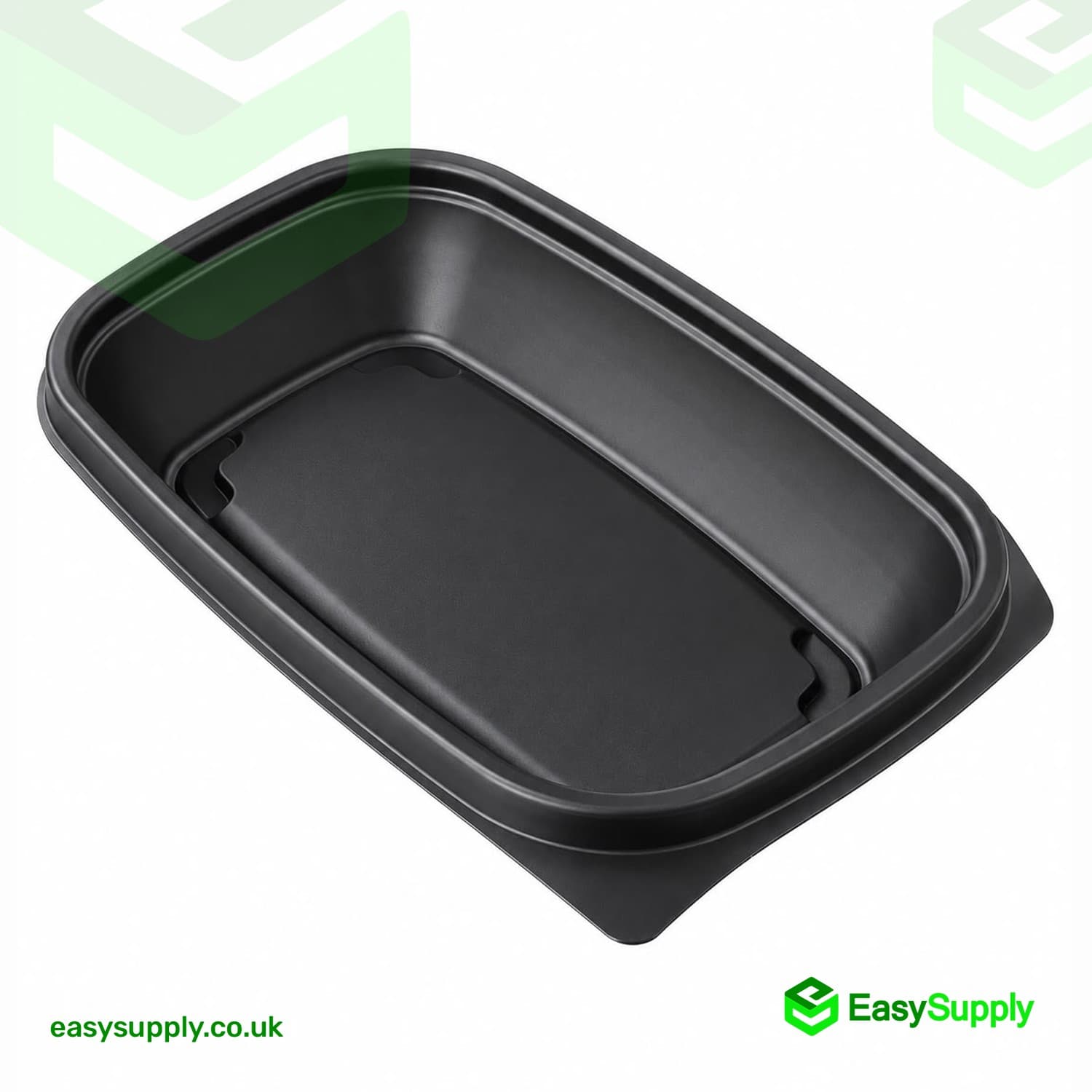 Sabert Rectangular Container PP Black 375ml