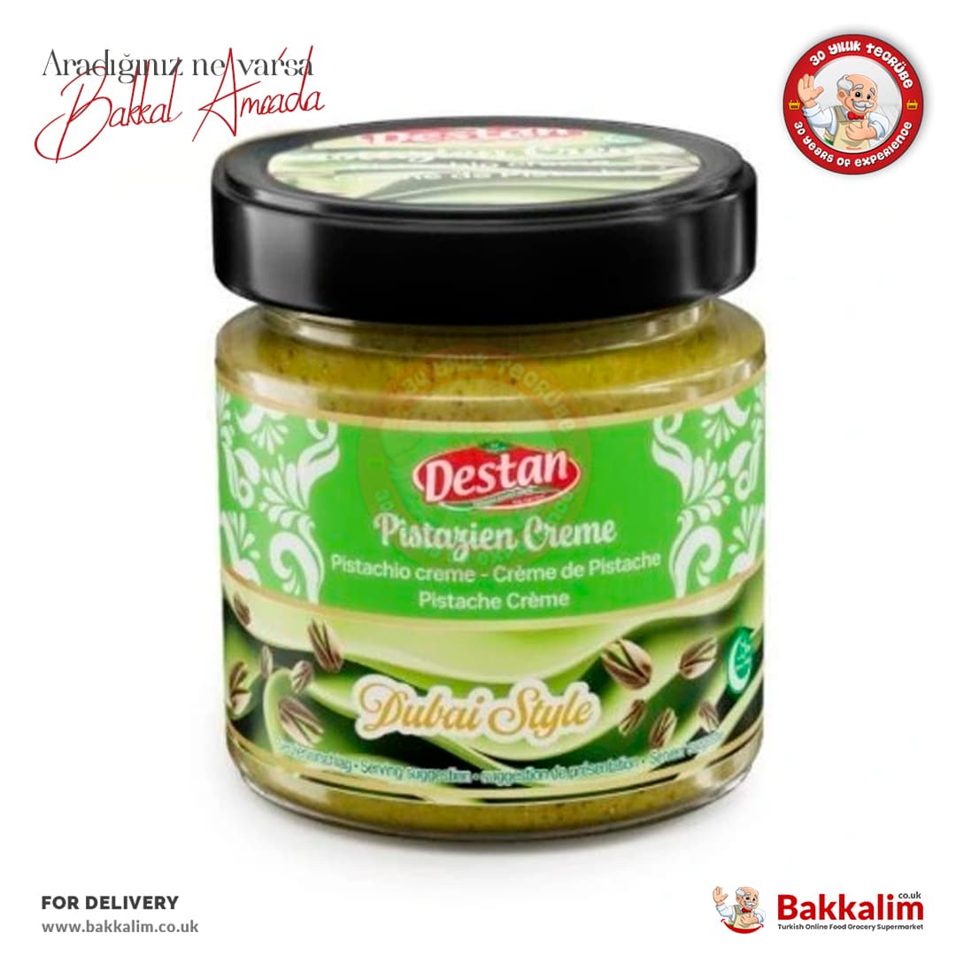 Destan Pistachio Spread Paste Creme Dubai Style 200 G