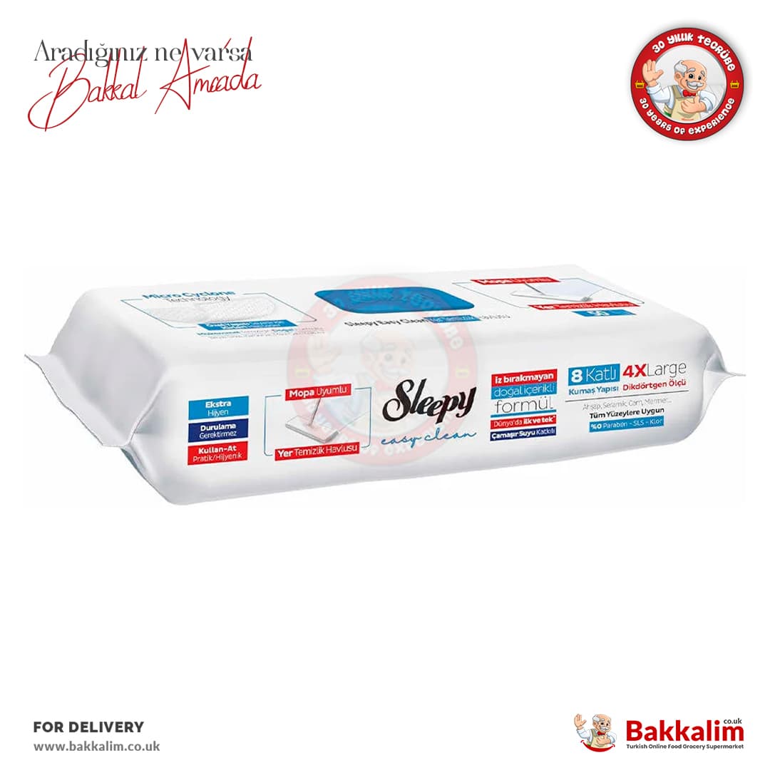 Sleepy Mob Bleach Surface Cleaning Wipes 50 Sheets