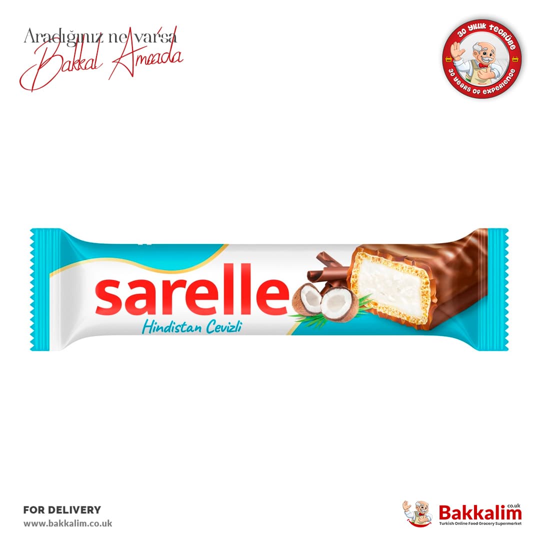 Sarelle Chocolate covered Wafer with Coconut 33 G