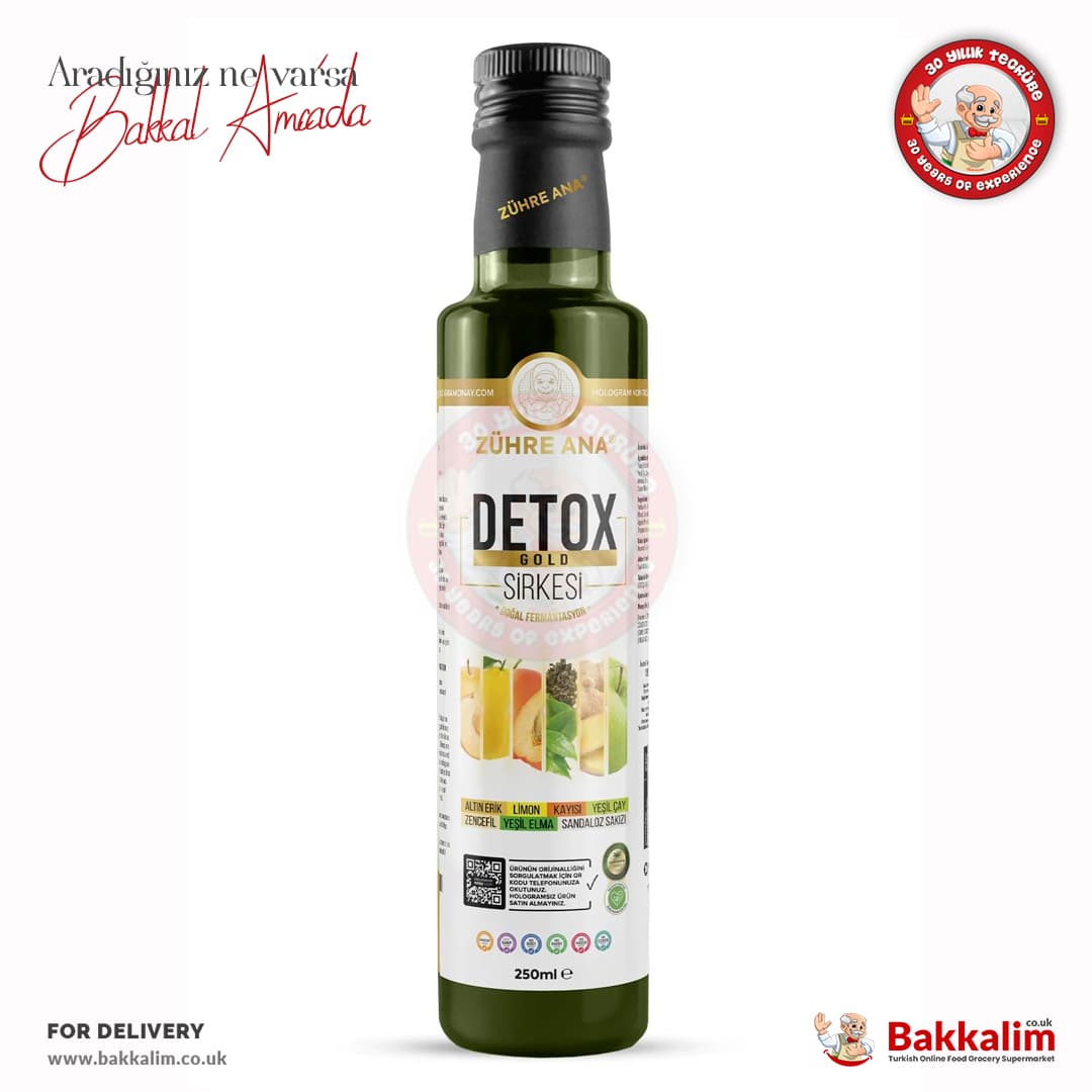 Zuhre Ana Gold Detox Vinegar Natural 250 ml