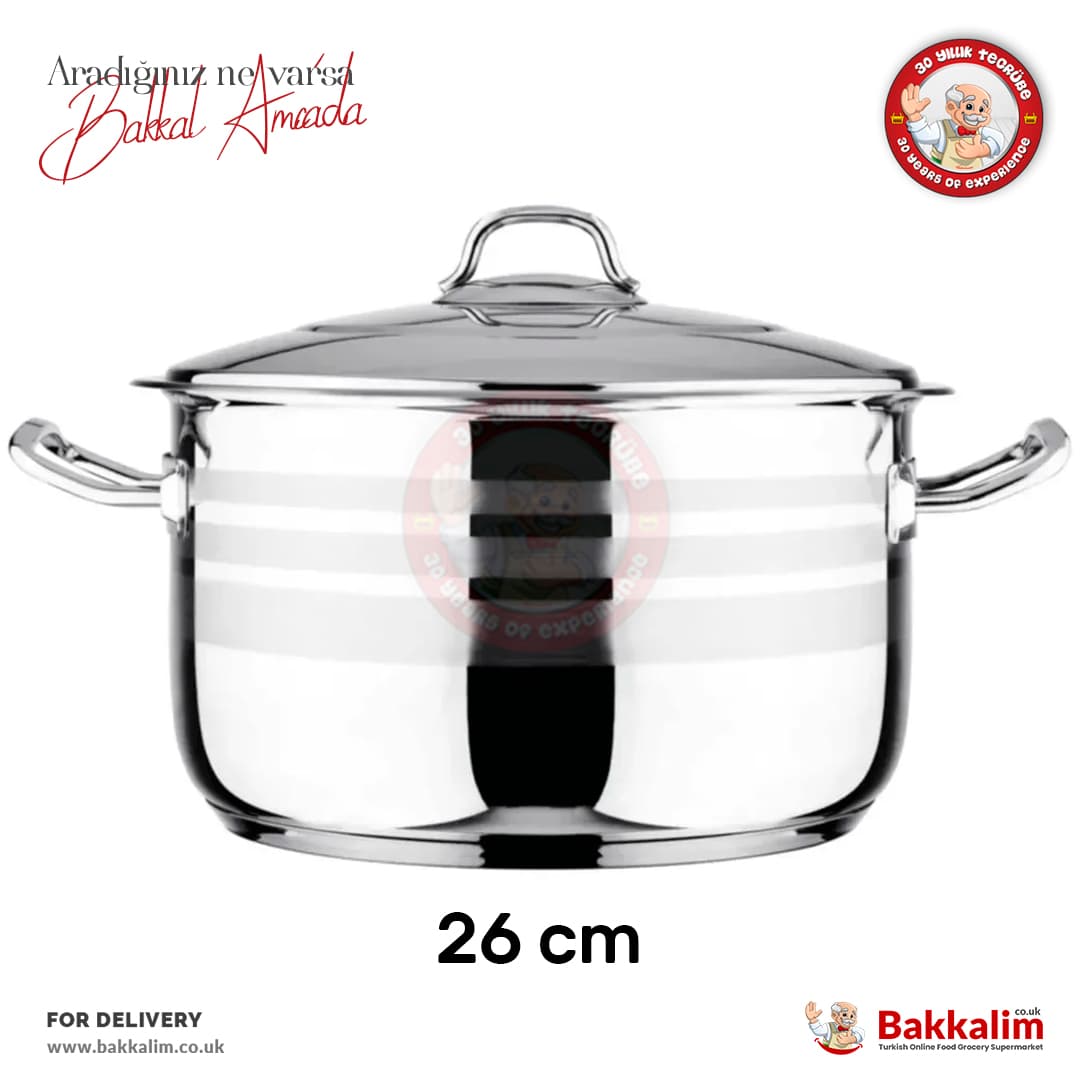 Vossa Mutfak 26 cm Deep Cooking Pot