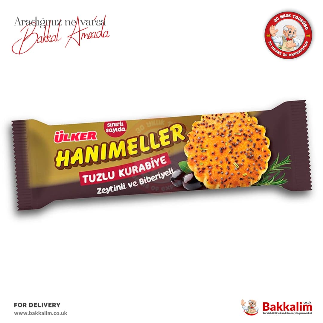 Ulker Hanimeller Saltly Cookies with Olives and Rosemary 81 G