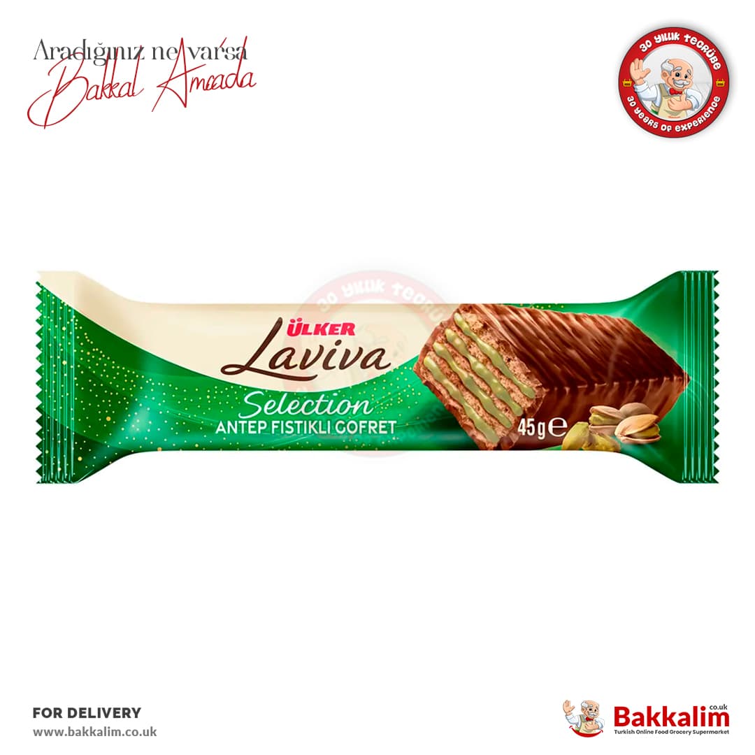 Ulker Laviva Selection Pistachio Wafer 45 G