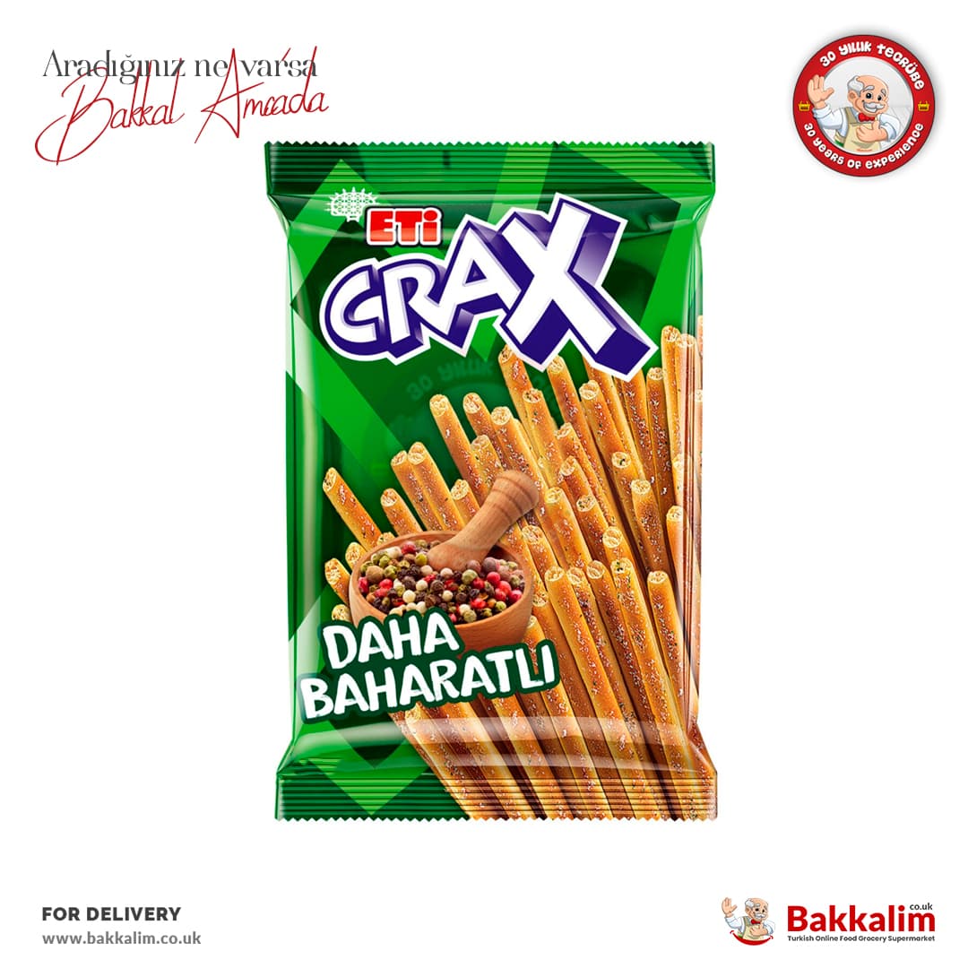 Eti Crax Extra Spicy Pretzel 50 G
