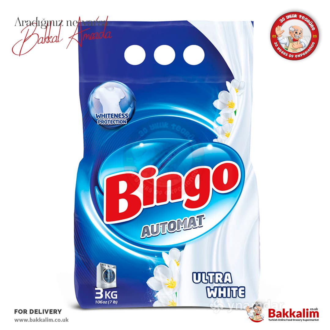 Bingo Automat Ultra White Powder Detergent 3000 G