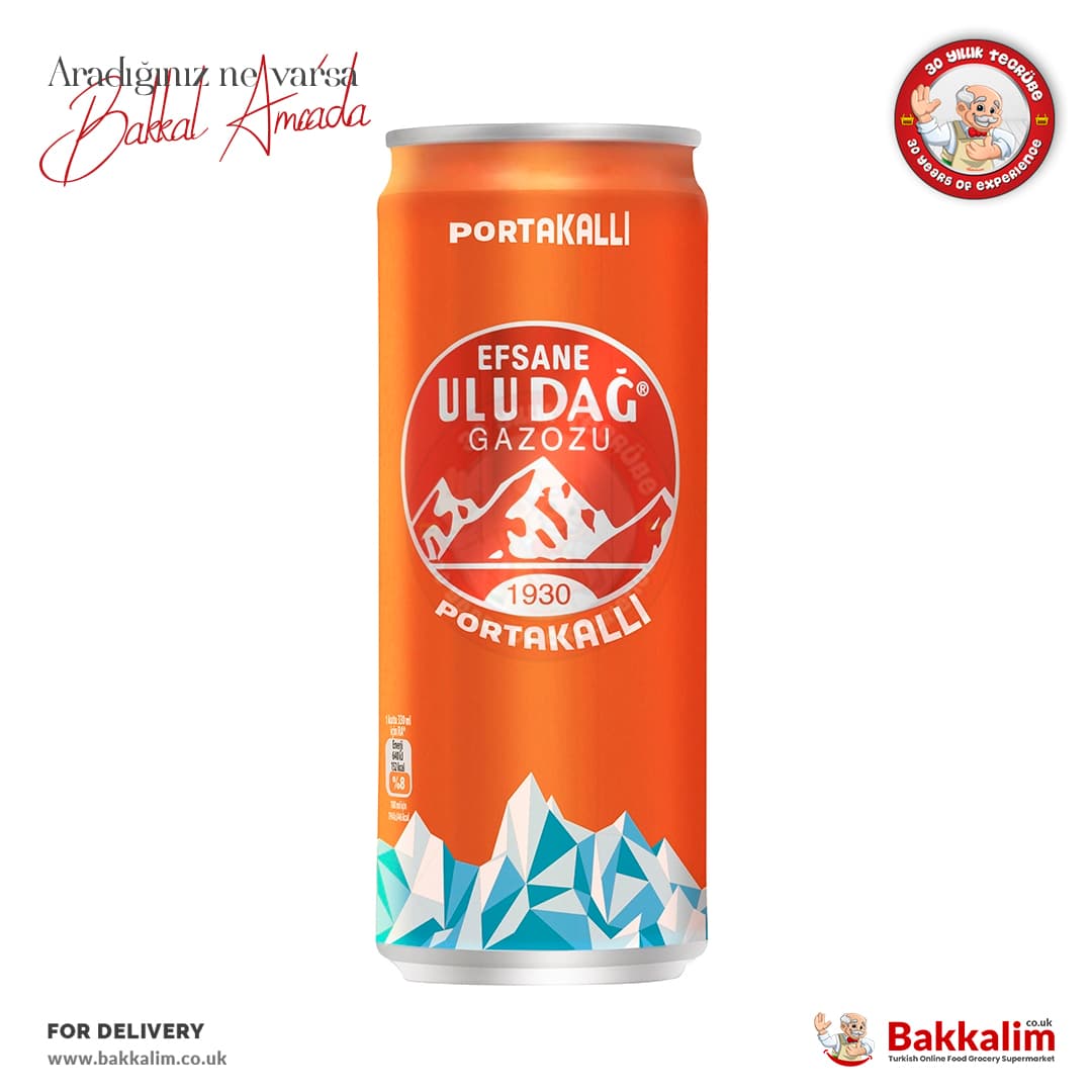 Uludag Orange flavour Gazoz Soda 330 ml