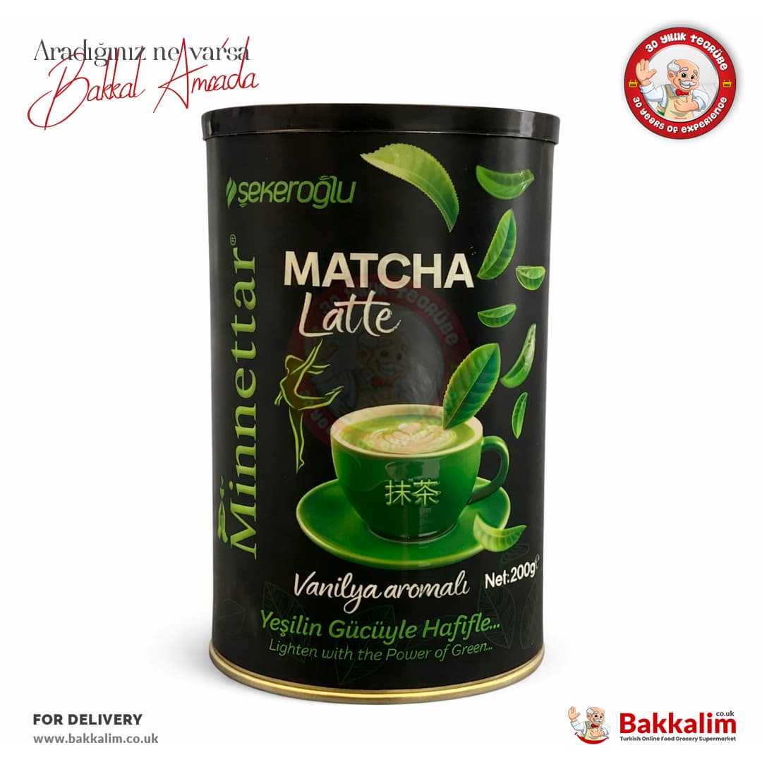 Sekeroglu Minnettar Matcha Latte Vanilla flavoured 200 G