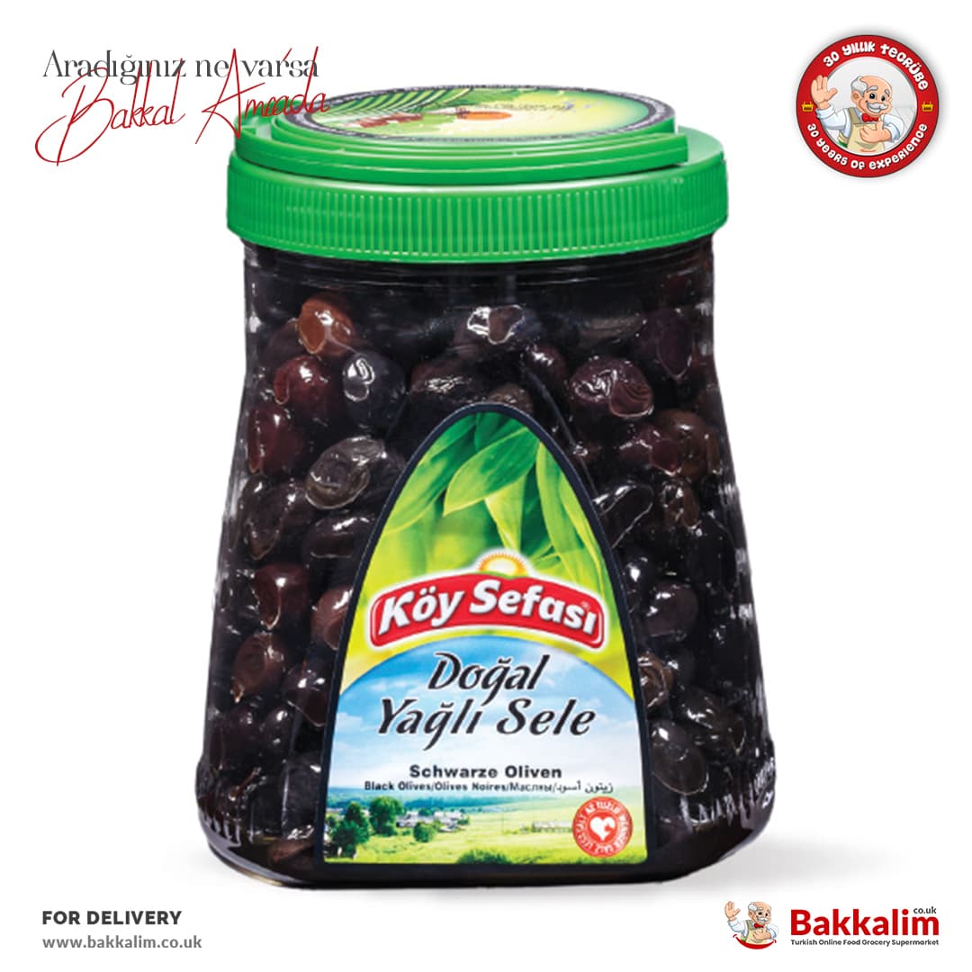 Koy Sefasi 700 G Natural Black Olives With Oil