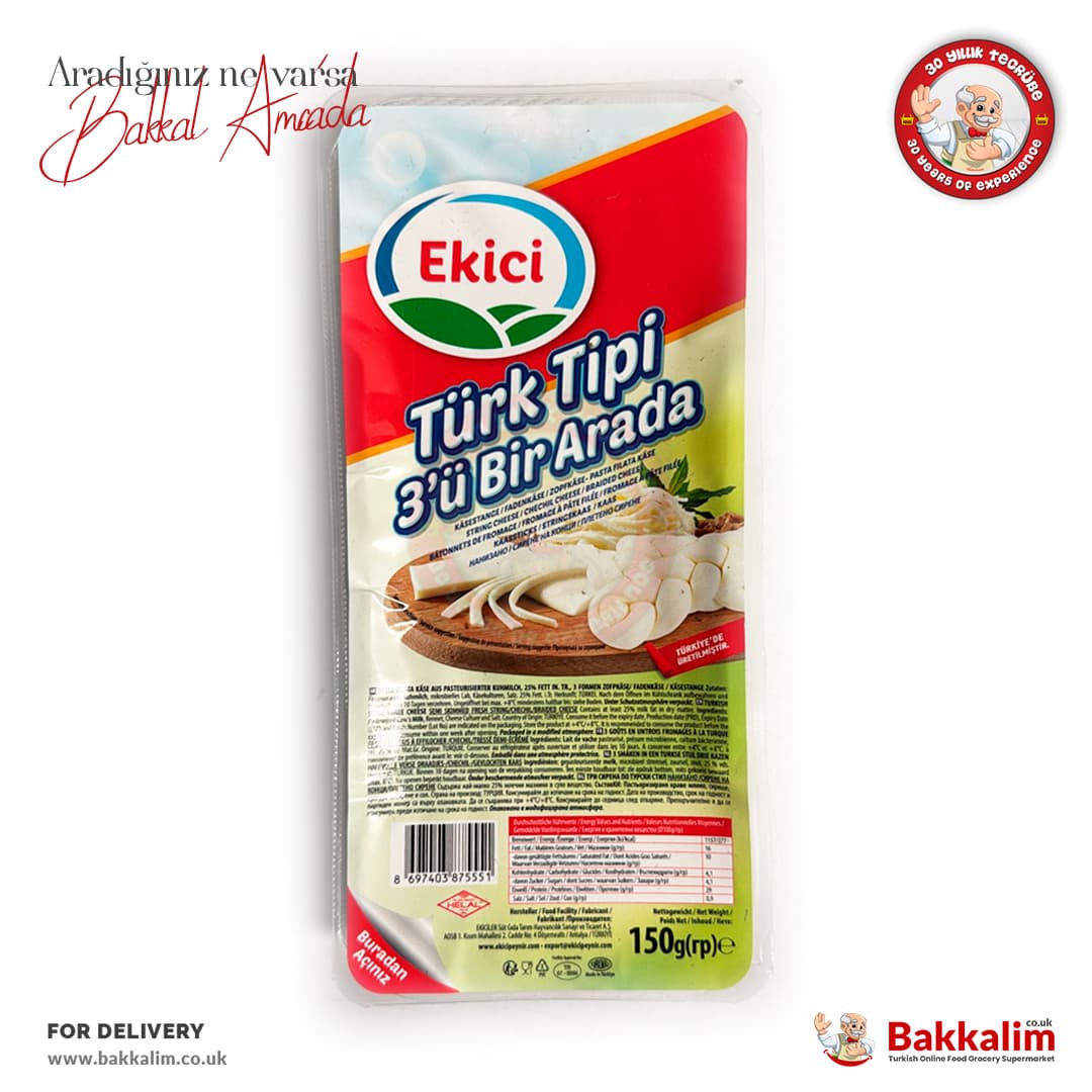 Ekici Turkish Type 3 Pcs Mix Cheese 150 G