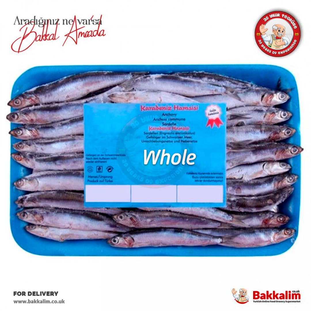Temel Reis Whole Black Sea Anchovy 900 G