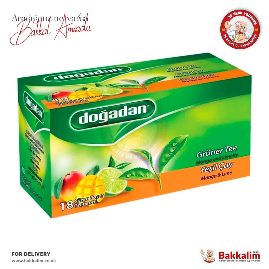 Dogadan Mango and Lime Green Tea in 18 Bag