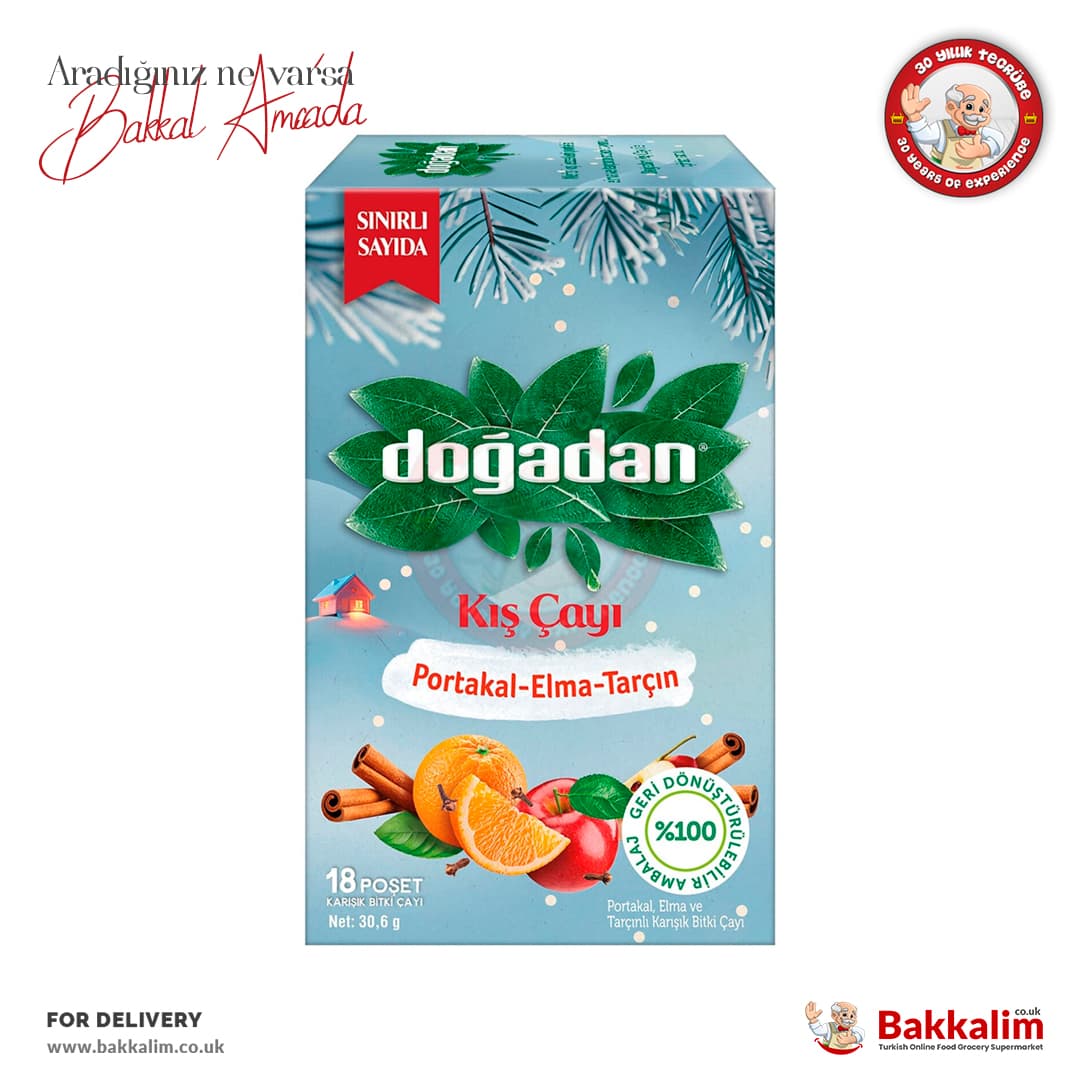 Dogadan Winter Tea Orange Apple and Cinnamon Flavoured Mix Herbal Tea