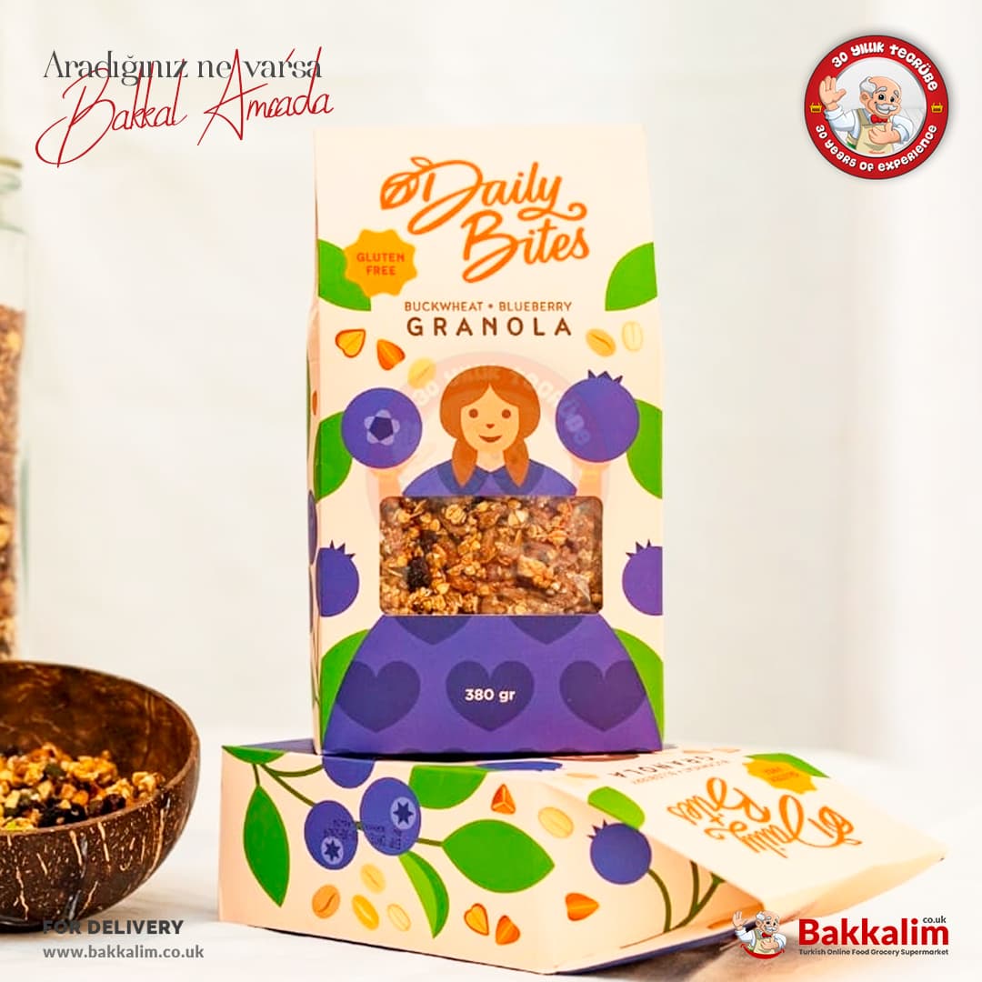 Daily Bites Granola Buckwheat and Blueberry 380 G