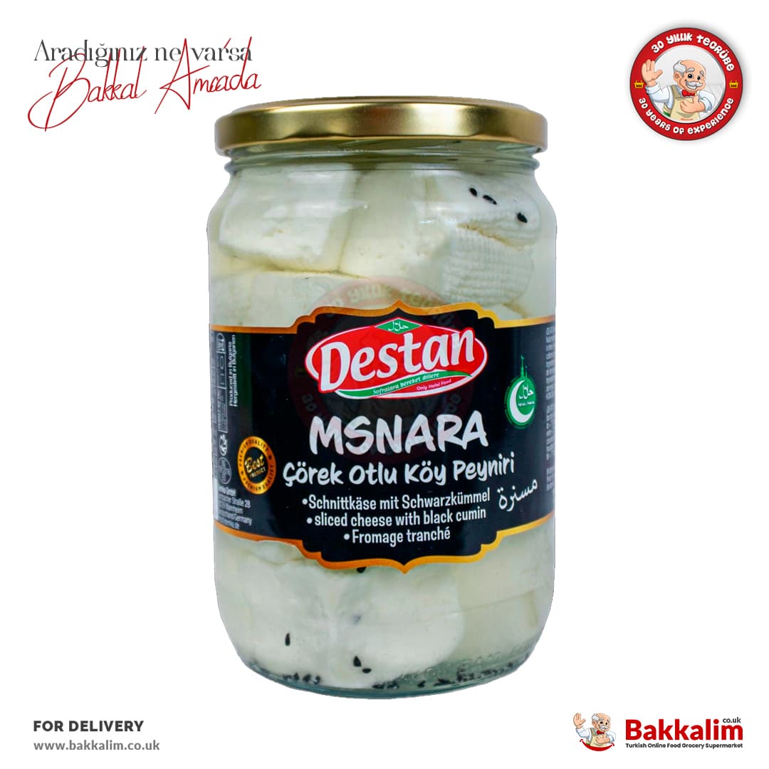 Destan Msnara Sliced with Black Cumin Village Cheese 400 G