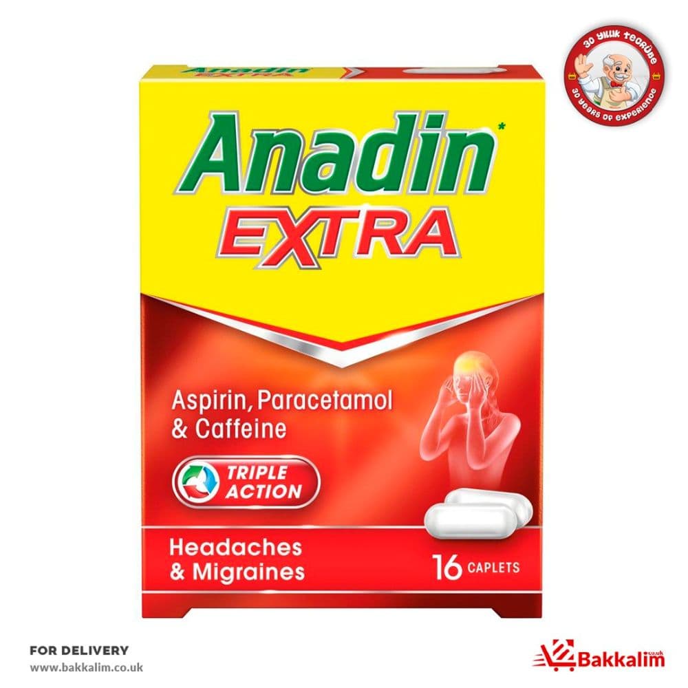 Anadin 12 Caplets  Extra  Aspirin And Paracetamol