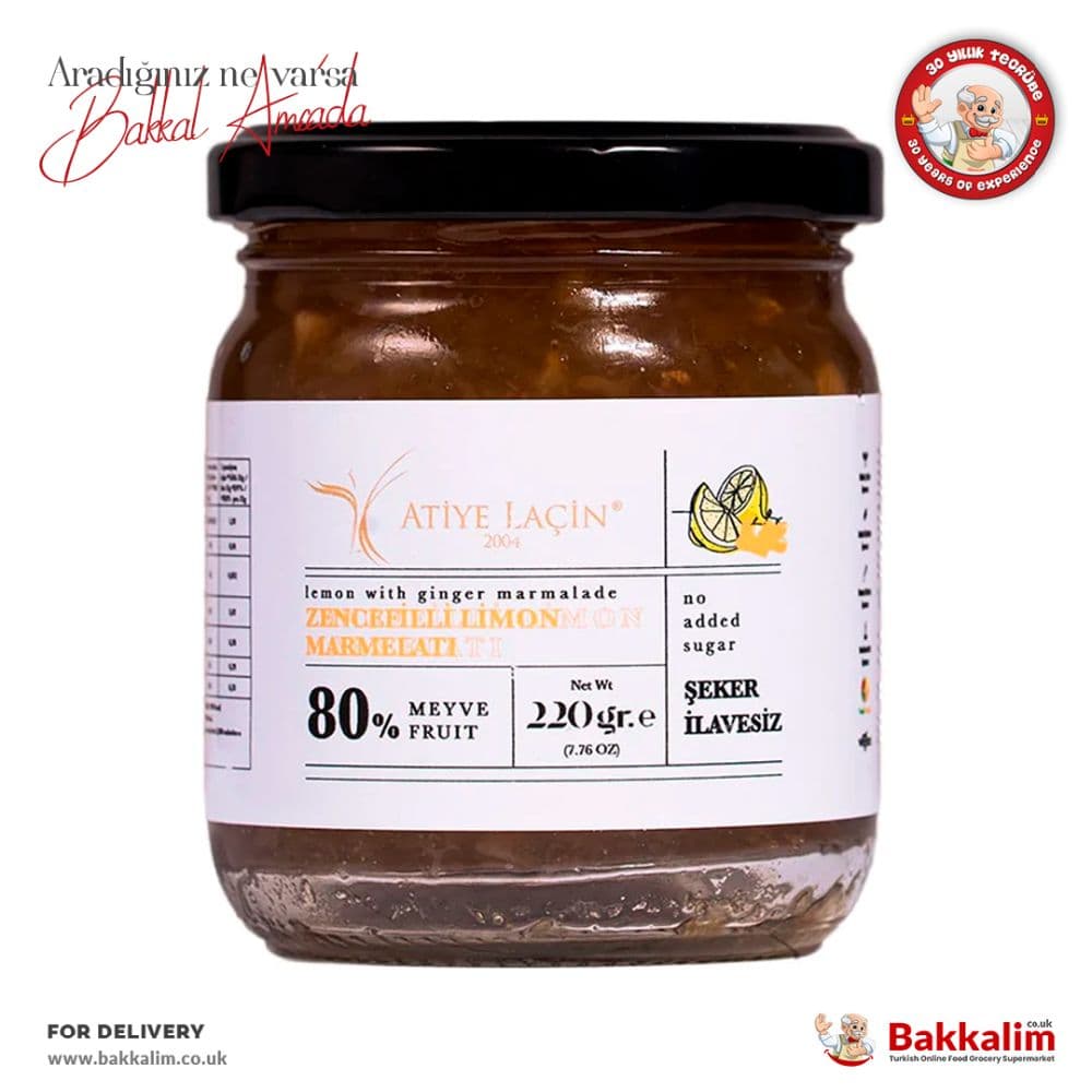 Atiye Lacin 220 G Lemon With Ginger Marmalade