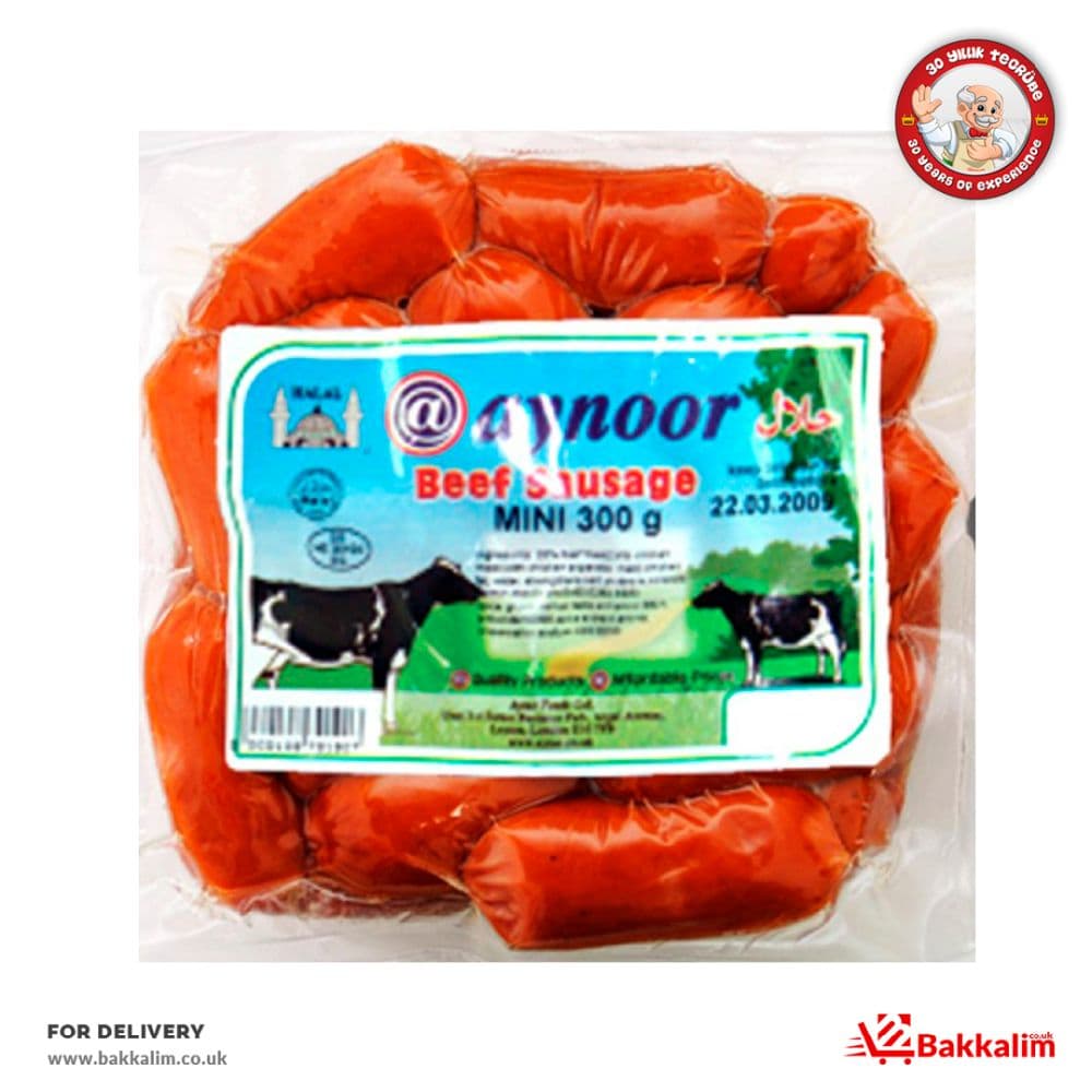 Aynoor 300 Gr Halal Mini Beef Sausage