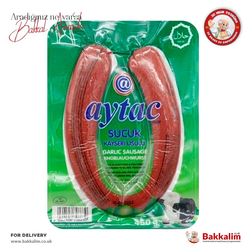 Aytac 450 Gr Halal Kayseri Type Air-Dried Turkish Kangal Sucuk