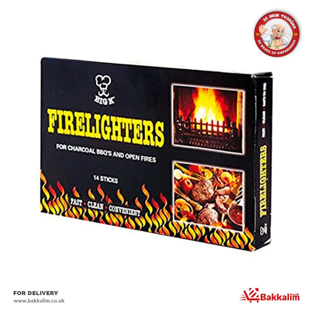 Big K 14 Pcs  Firelighters 14 Pieces