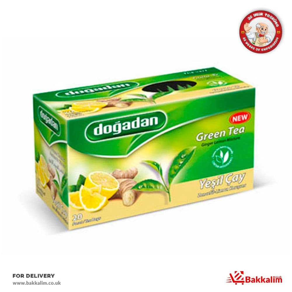 Dogadan 20 Bags  Green Tea With Lemon And Ginger