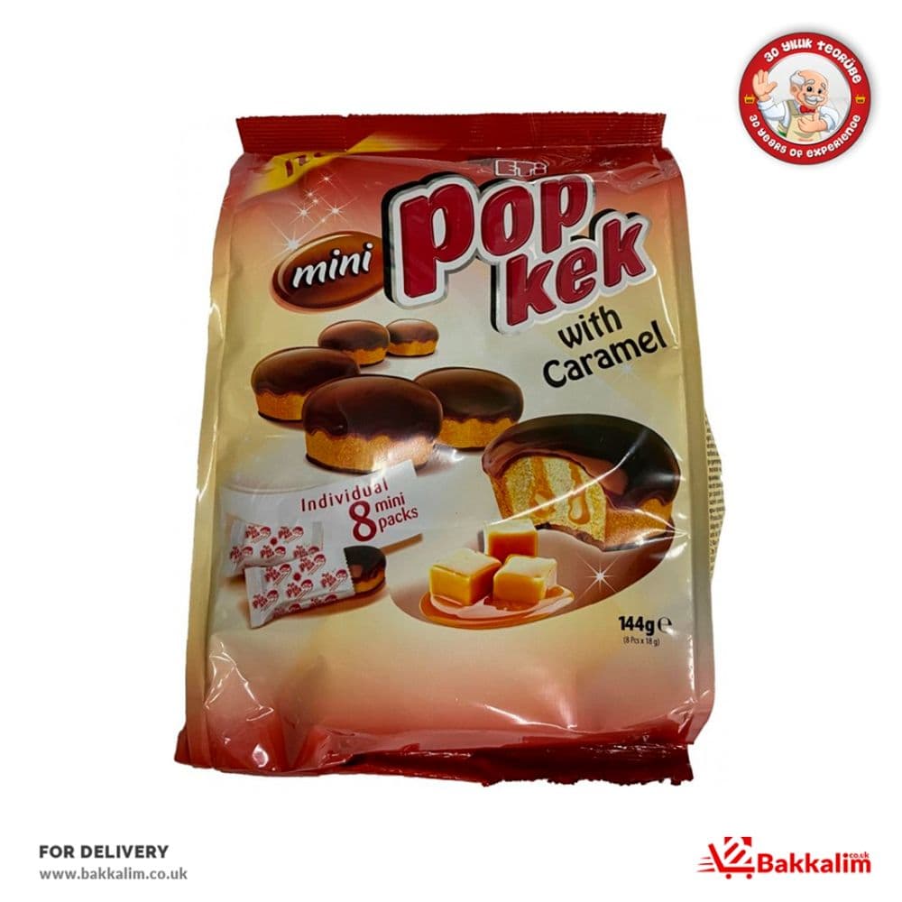Eti 8 Mini Packs With Caramel Flavored Pop Kek