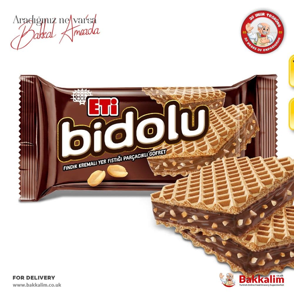 Eti Bidolu Wafers With Peanut 36 G