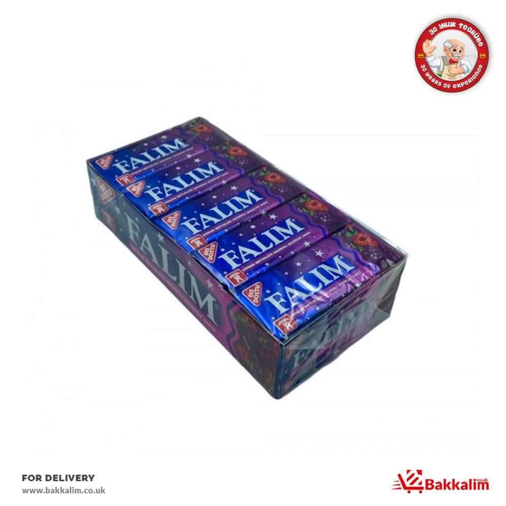 Falim 5 Pcs 20 Pack Forest Fruits Aromated Sugar Free Chewing Gum
