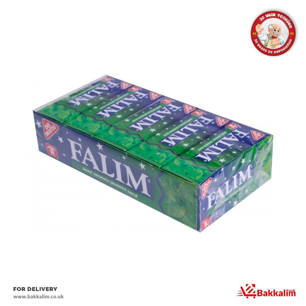 Falim 5 Pcs 20 Pack Mint Aromated Sugar Free Chewing Gum