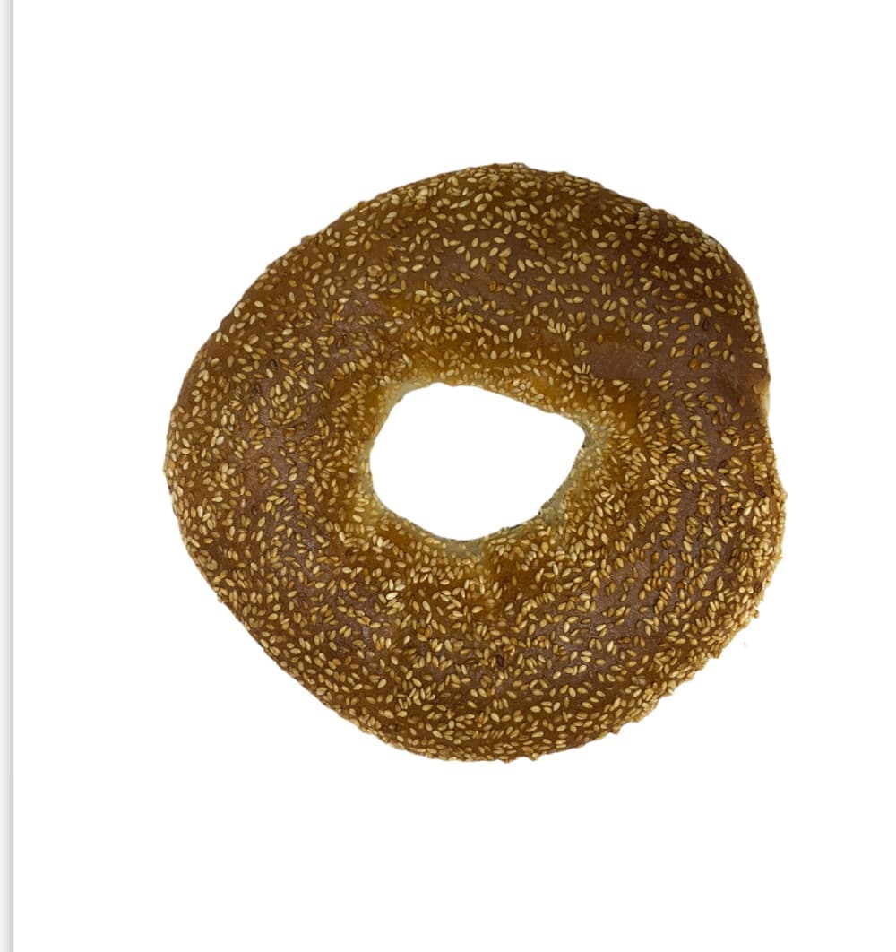 Freshly Baked Round Simit Roll
