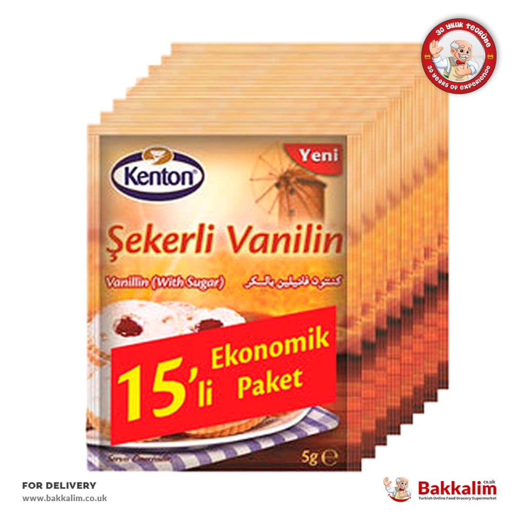 Kenton 15 Pcs Vanillin With Sugar 75 Gr