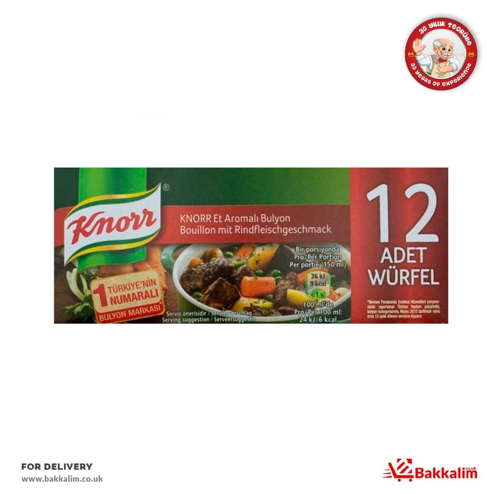 Knorr 120 Gr 12 Pcs Beef Bouillon