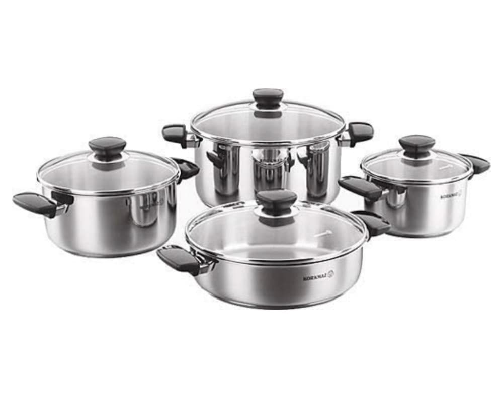 Korkmaz Kappa Casserole Set  8 Pieces A1678