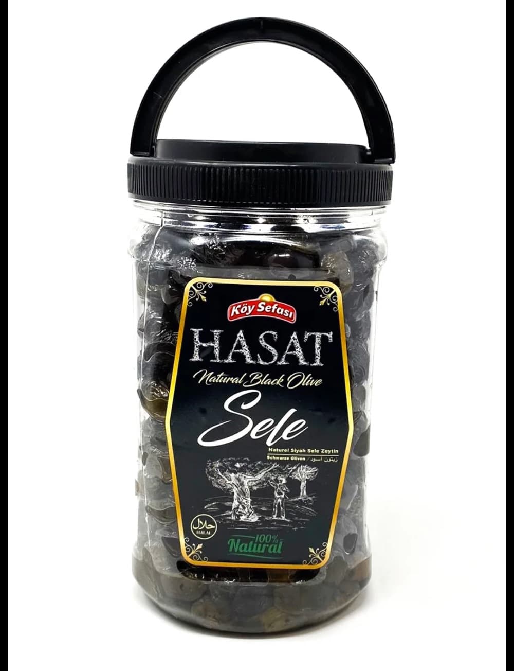 Koy Sefasi Hasat Natural Black Olives 1200 G