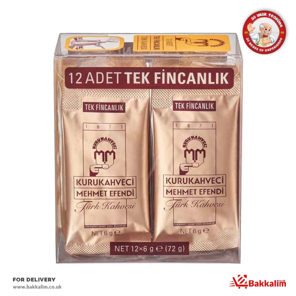 Kurukahveci 6 Gr 12 Pcs Mehmetefendi Turkish Coffee