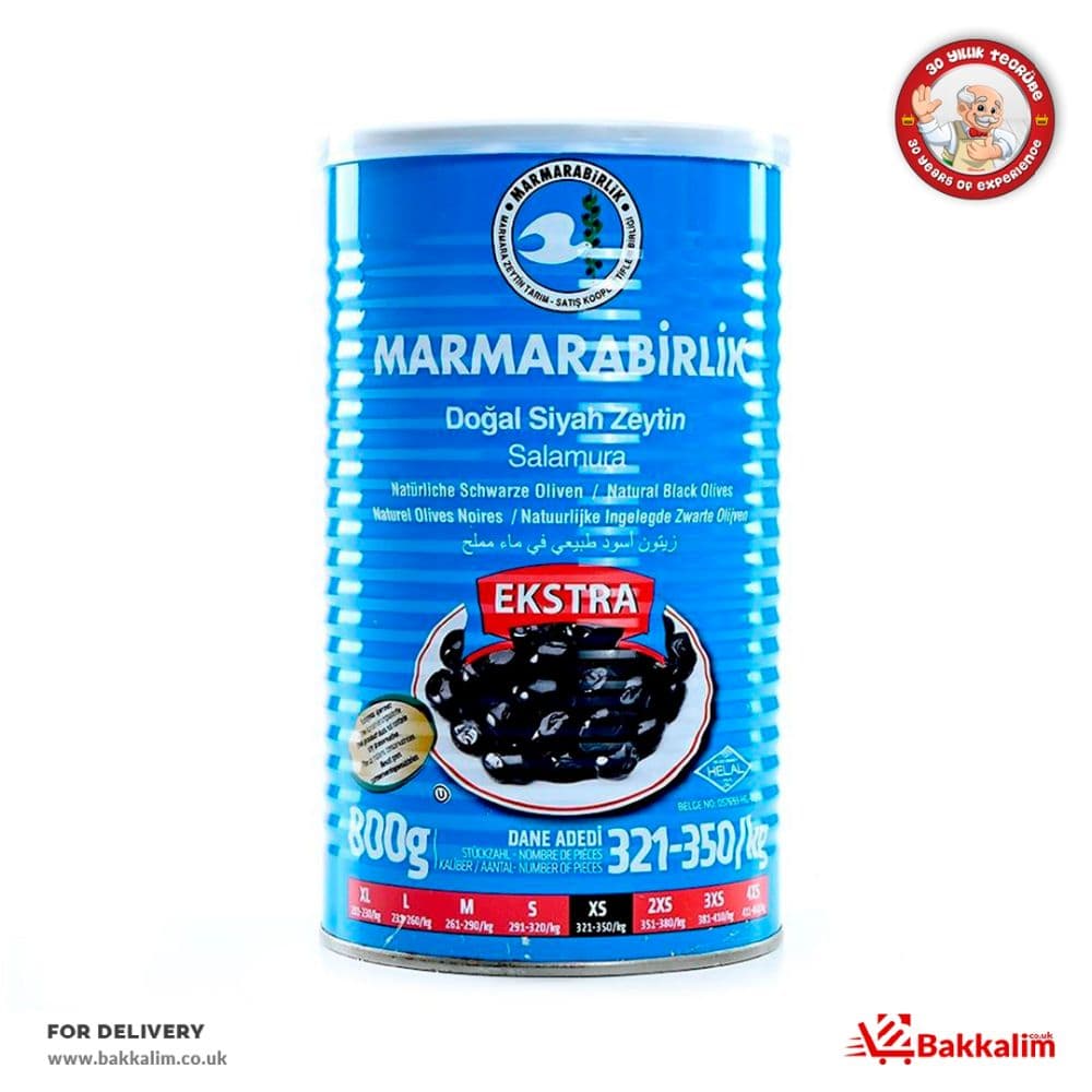 Marmarabirlik 800 Gr Xs  Extra  Naturel Black Olives