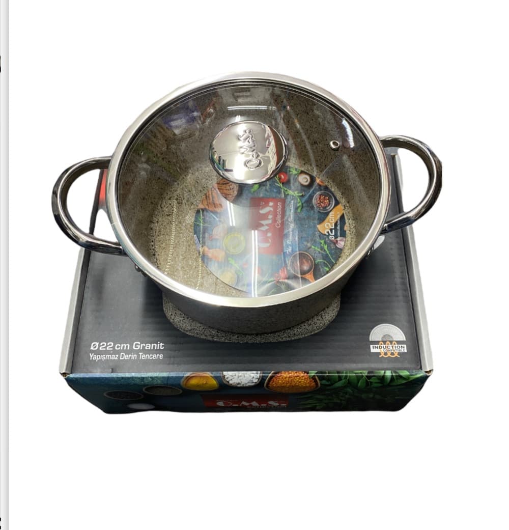 Oms 22cm Granit Casserole