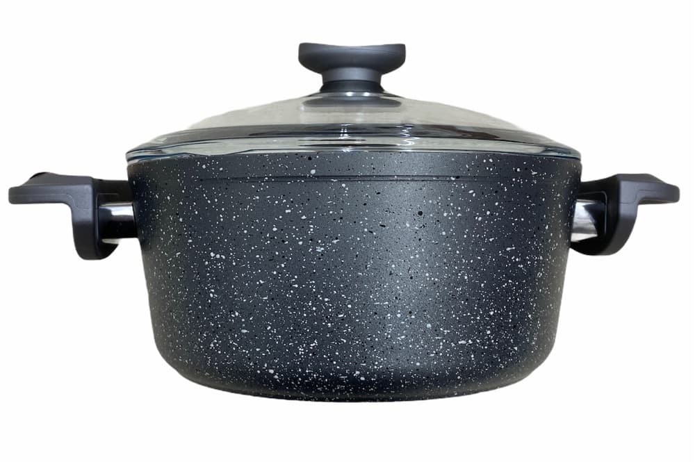 Oms Grey Non-Stick Granite Casserole 22cmx11.5cm