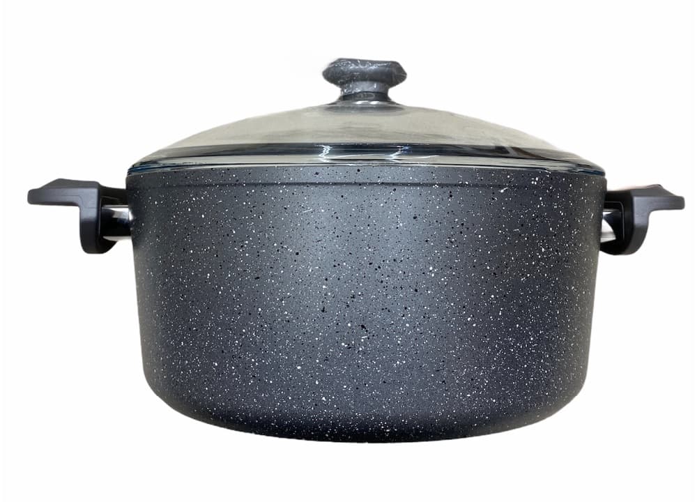 Oms Grey Non-Stick Granite Casserole 28cmx13cm