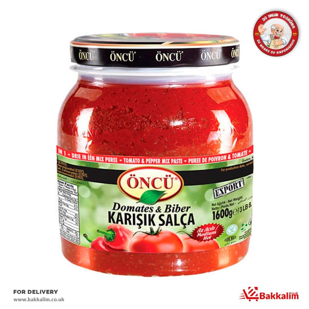 Oncu 1600 Gr Tomato Pepper Mix Paste