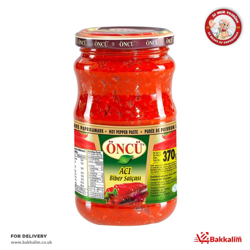 Oncu 370 Gr Hot Pepper Paste