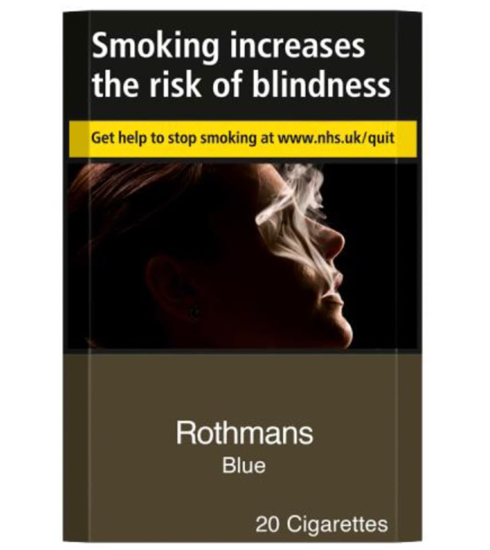 Rothmans Blue 20 Cigarettes