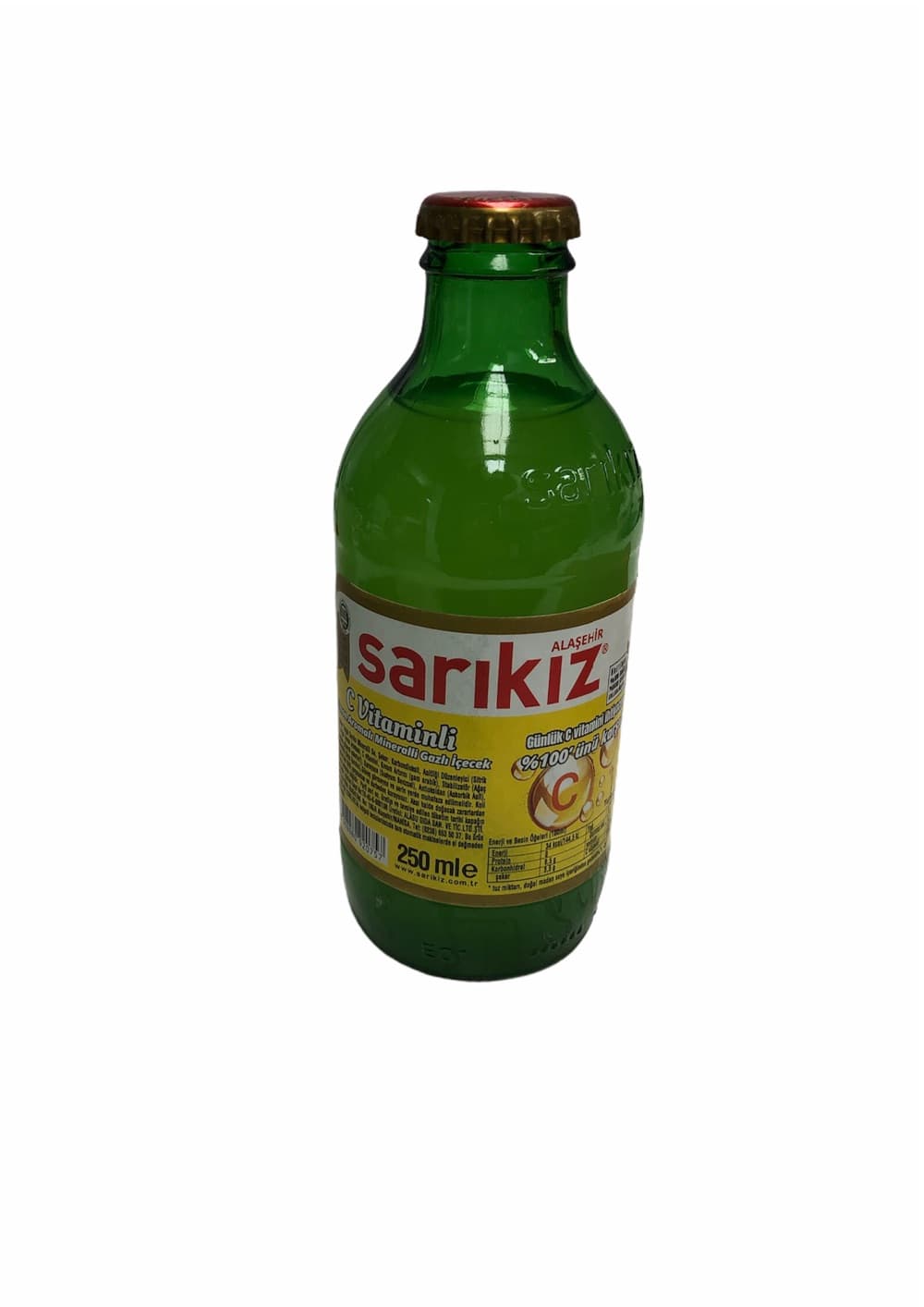 Sarikiz C Vitamin Lemon Flavoured Mineral Carbonated Drink 250ml