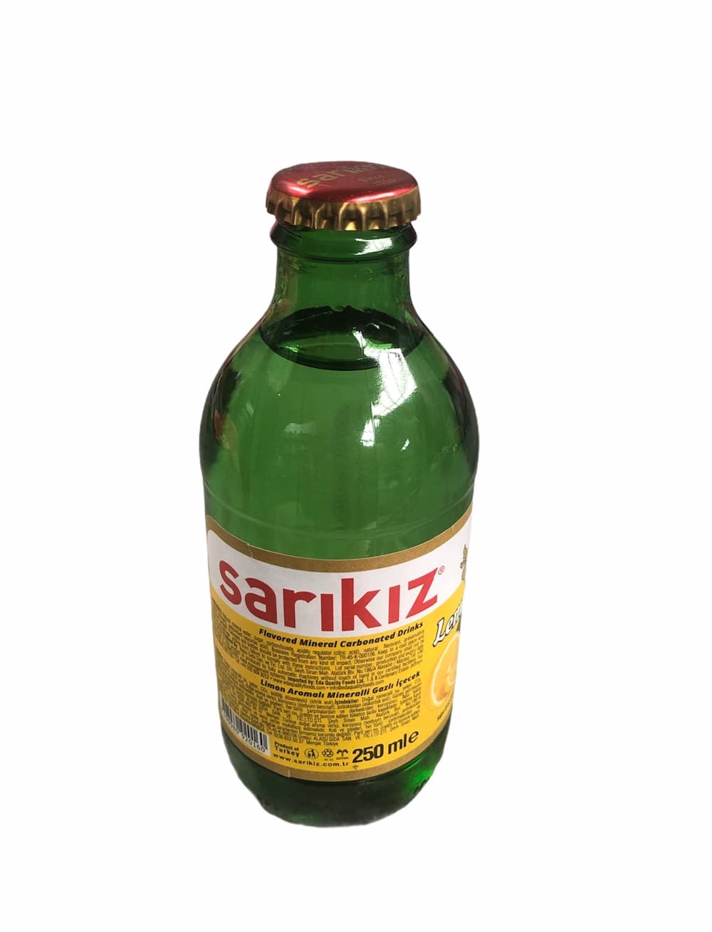 Sarikiz Lemon Flavored Mineral Carbonated Drinks 250ml