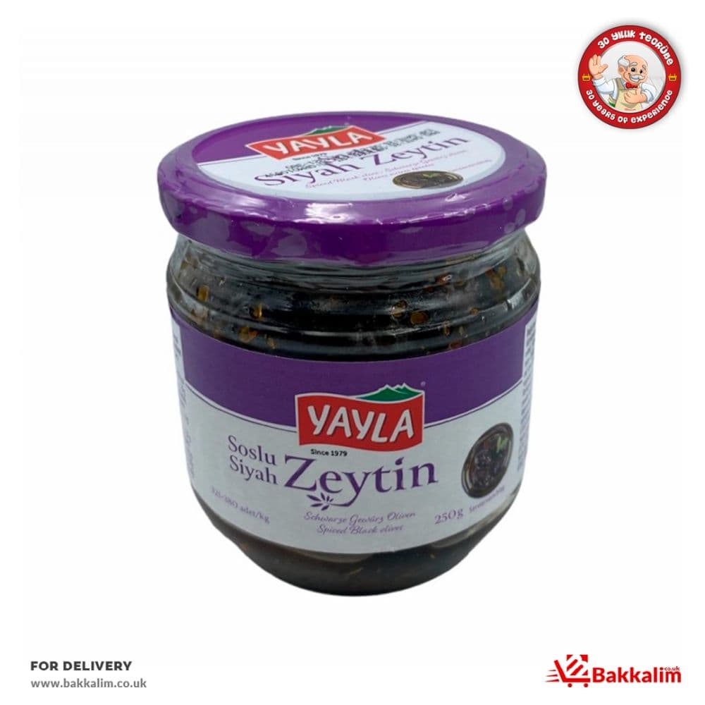 Yayla 250 Gr Spiced Black Olives