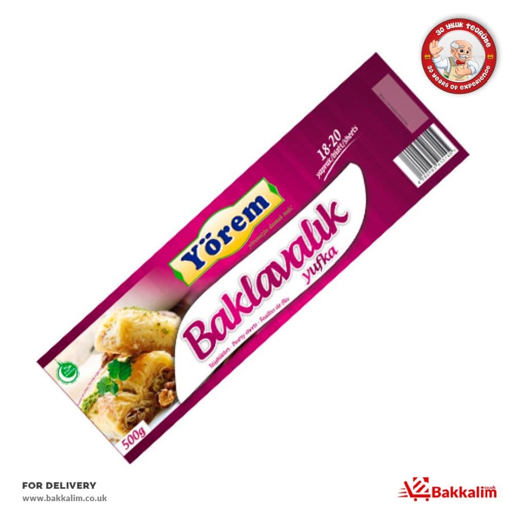Yorem 480 Gr Baklava Phyllo Pastry