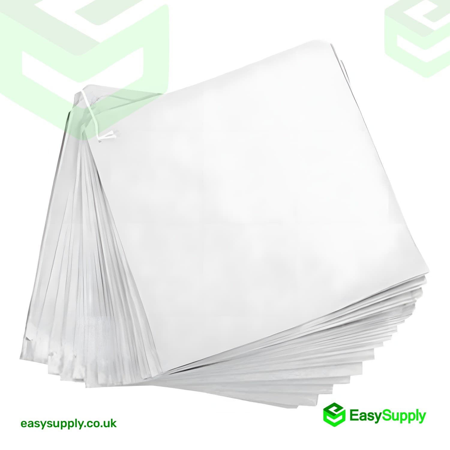 10" x 10" White Paper Bag