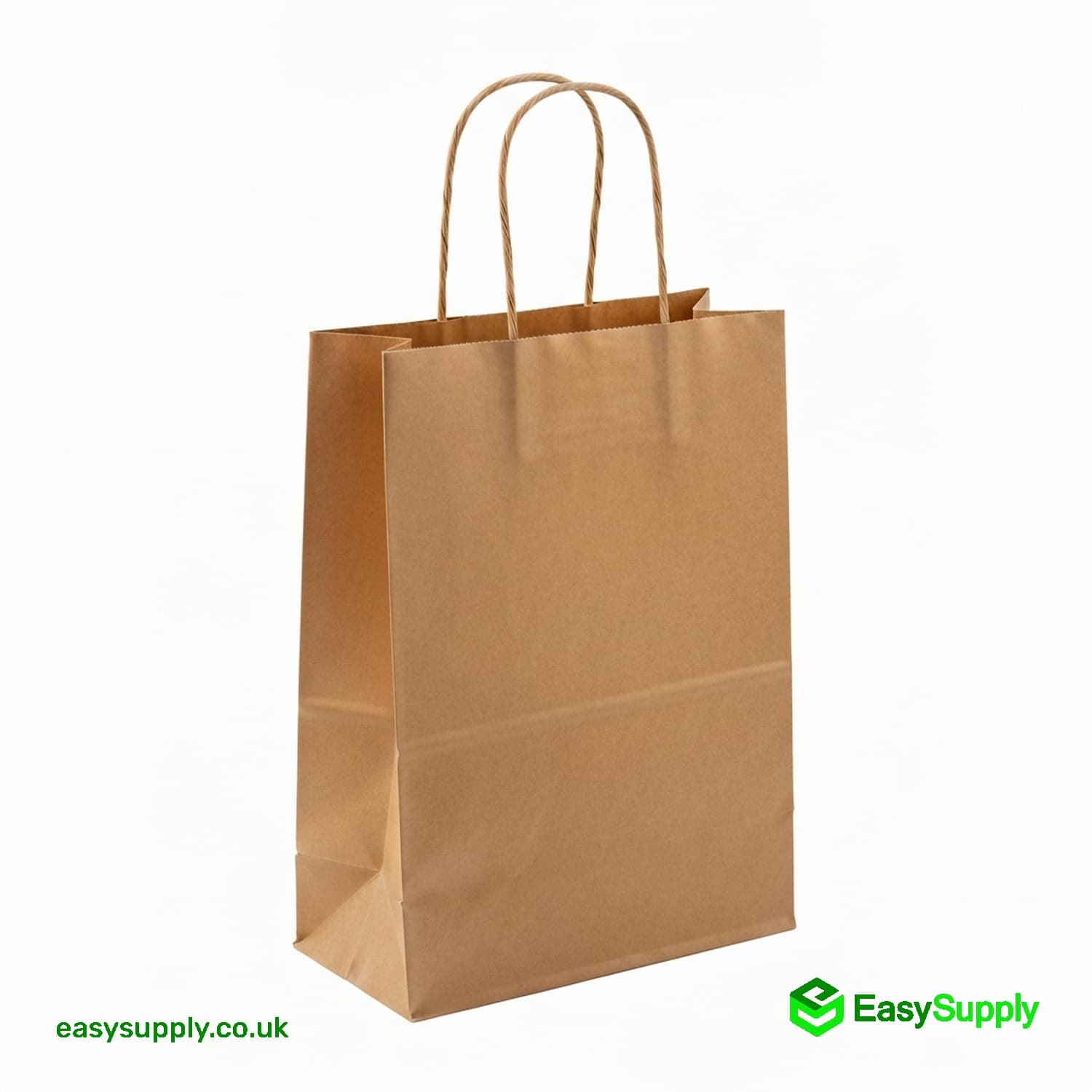 Jumbo Brown Plain Twisted Handle Paper Bags 320 x 210 x 320 100 Pcs Approx 
