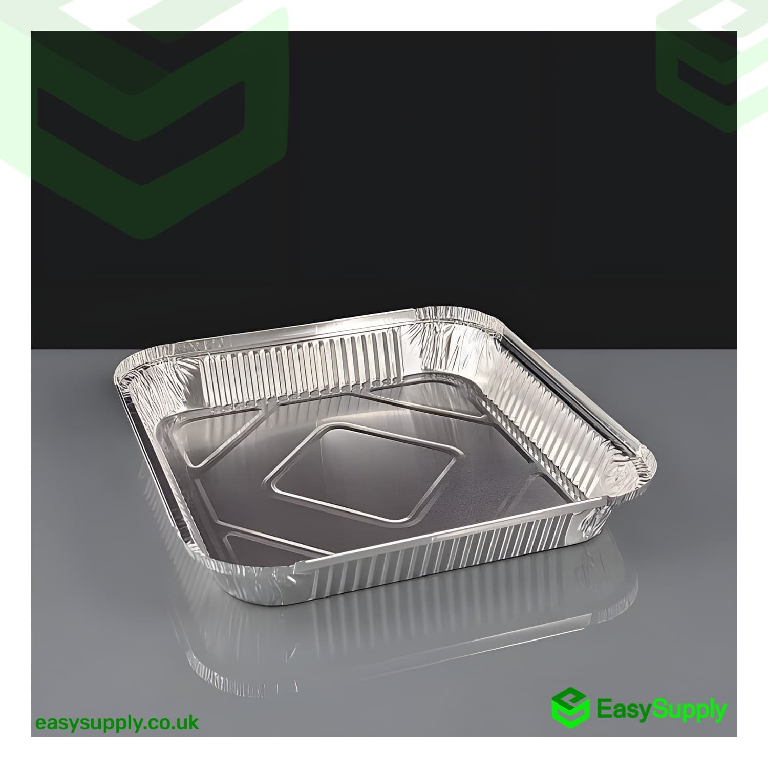 No.9x9 Shallow 1.5” Foil Container 
